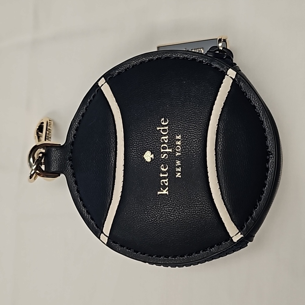 Kate Spade Navy Tennis Ball Key Fob Change Purse